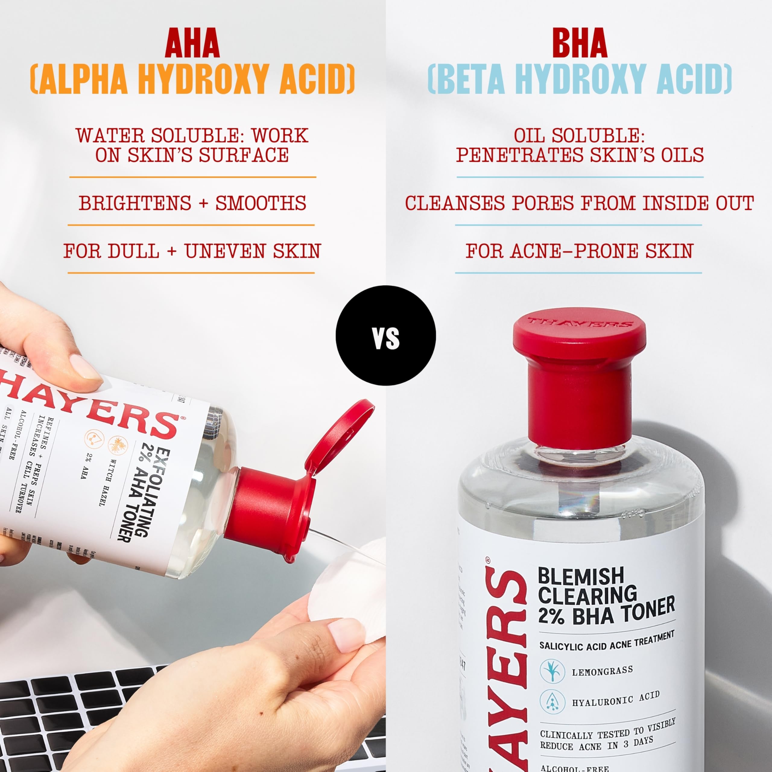 Uso diurno y nocturno con Thayers Toner para rutinas diarias
