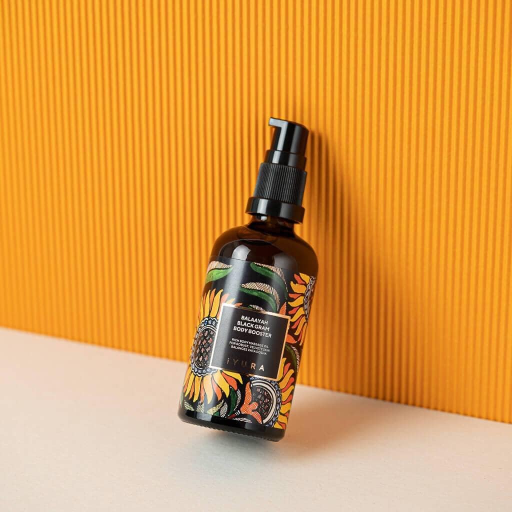 iYURA Balaayah nourishes inner elbows with intense moisture.