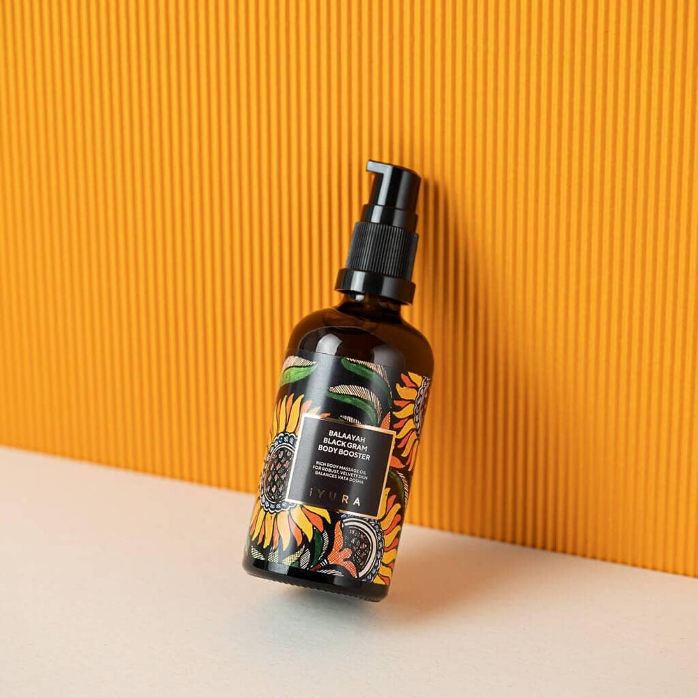 iYURA Balaayah nourishes inner elbows with intense moisture.