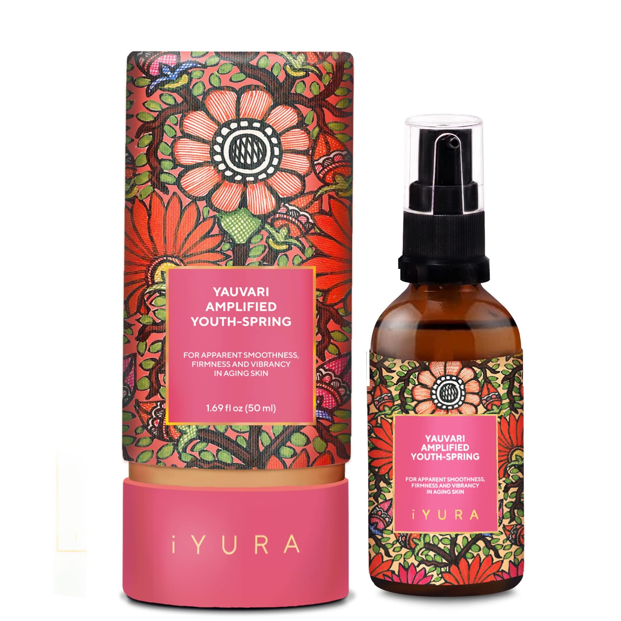 iYURA Yauvari Amplified Youth Spring bottle ready for daily firming moisture