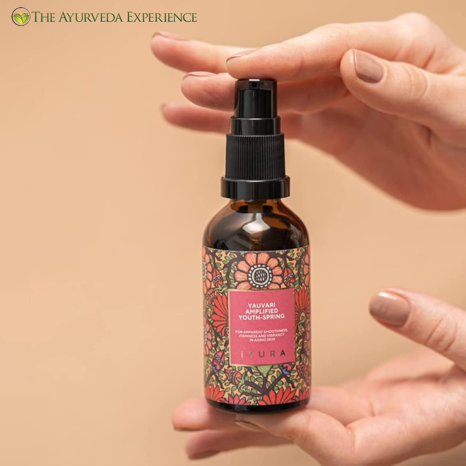 iYURA Yauvari Amplified Youth Spring ingredients highlight black gram and rice bran oils