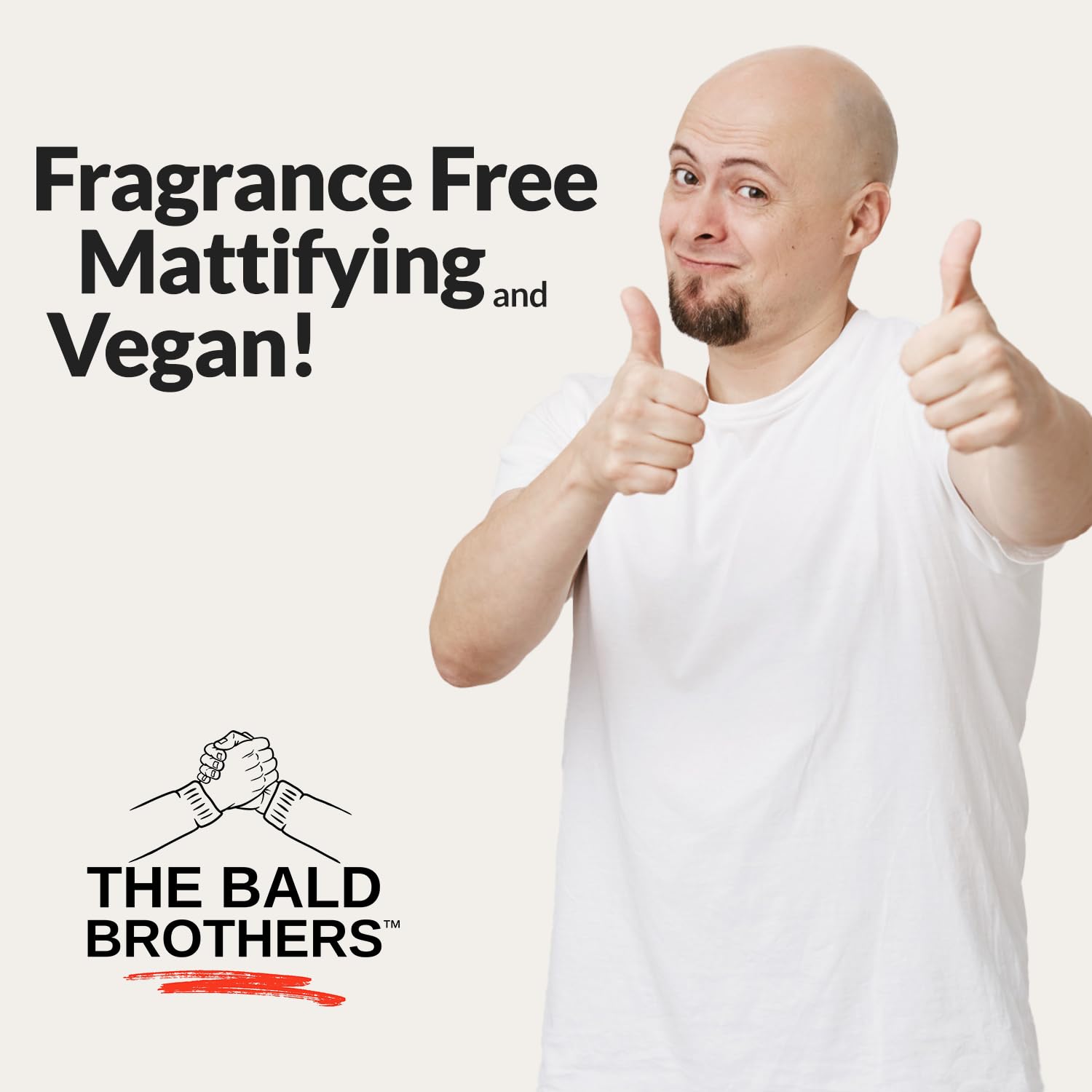The Bald Brothers fast-absorbing formula offers a light, comfortable feel on skin