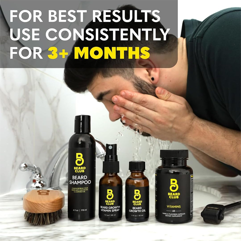 The Beard Club Gift Set Box neatly arranged for a premium gift option.