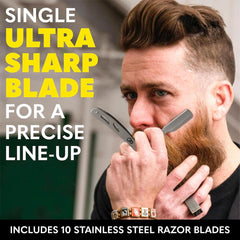 The Beard Club beard shampoo bottle cleanses and hydrates the beard.