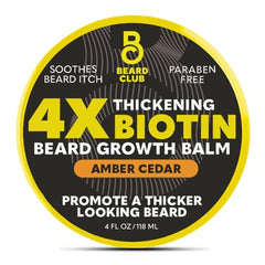 The Beard Club Biotin Beard Balm bottle ready for daily conditioning and growth support.