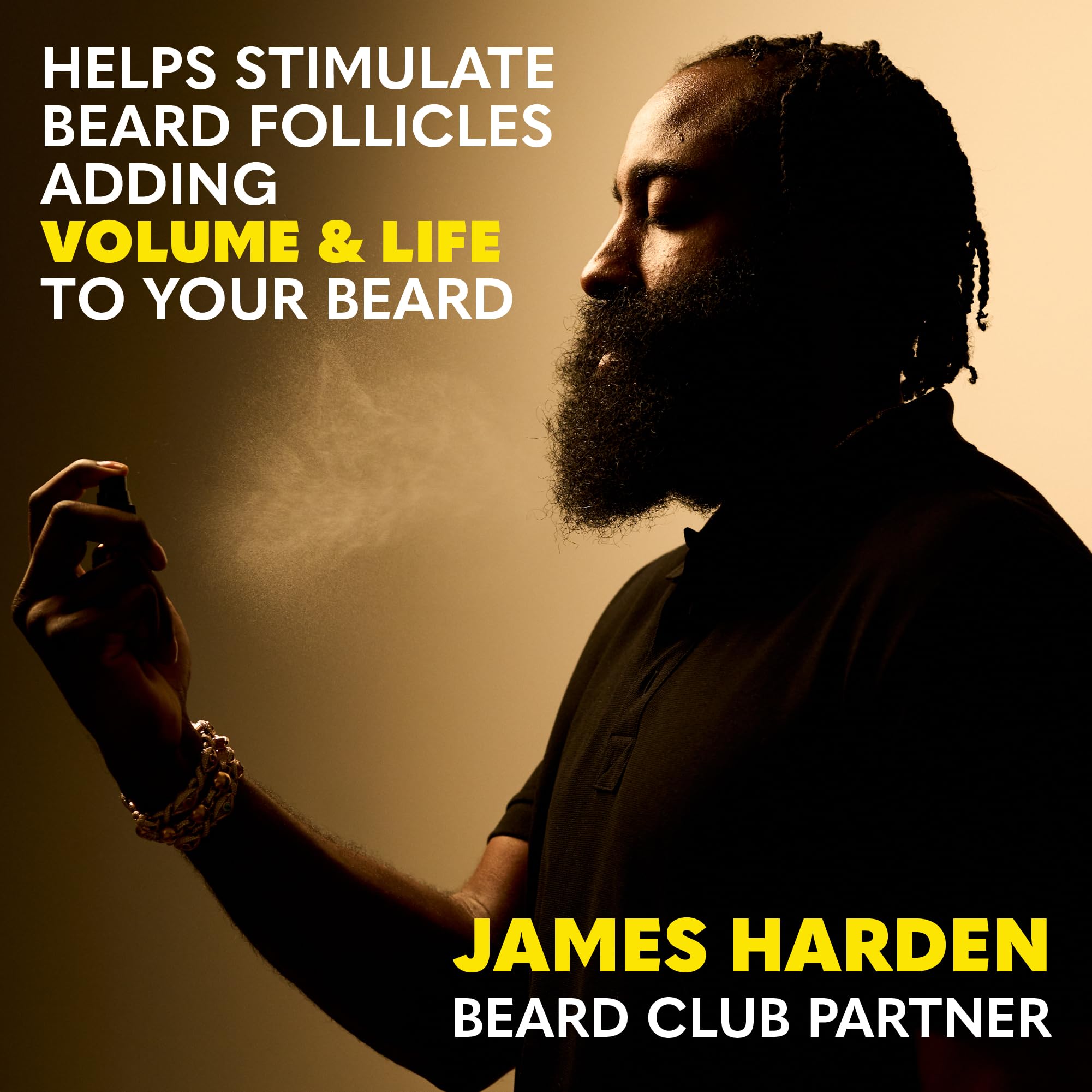 The Beard Club Biotin Vitamin Spray helps soothe itch and irritation