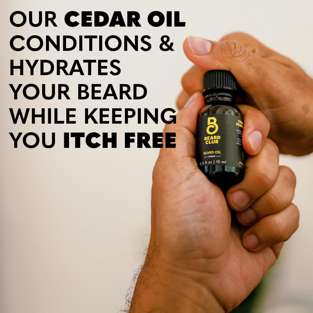 The Beard Club boar bristle beard brush distributes oil evenly.