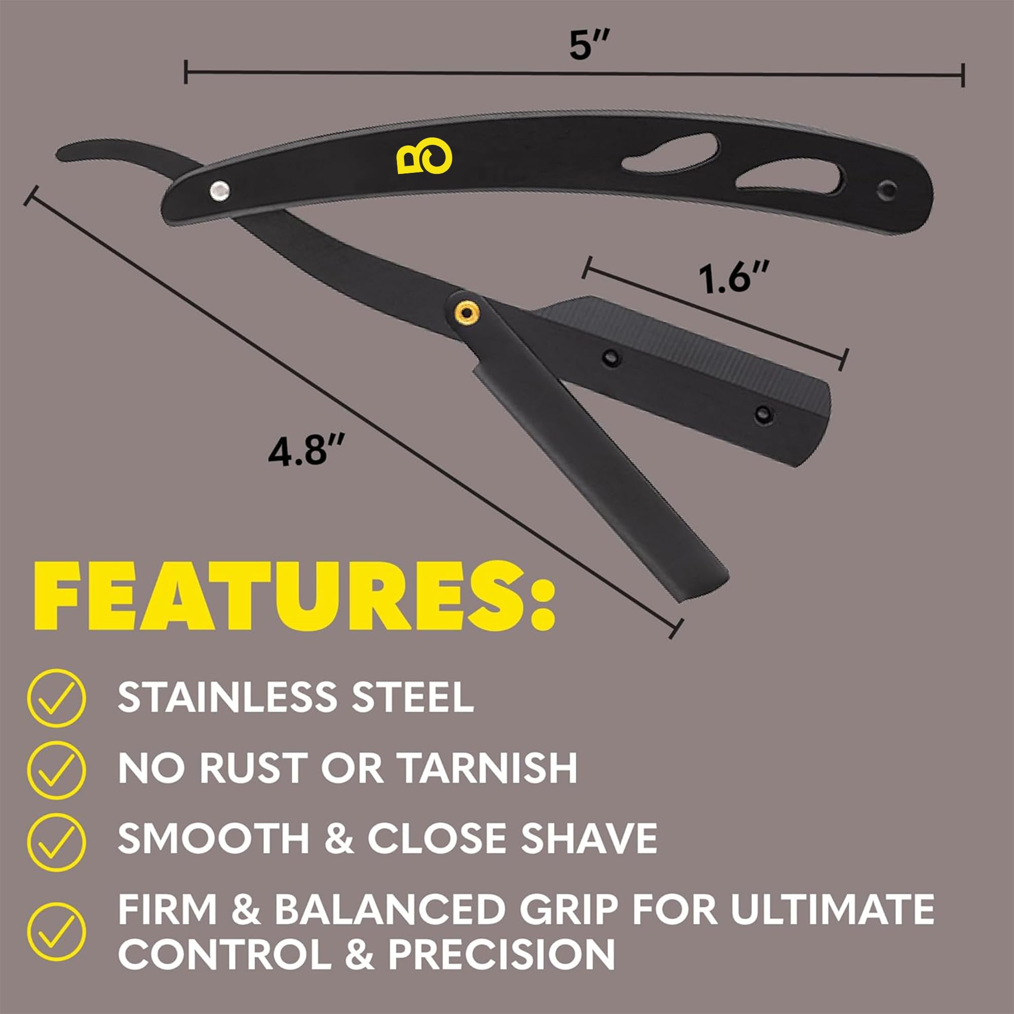 The Beard Club close-up blade showcases sharp, ready-to-use replacement.