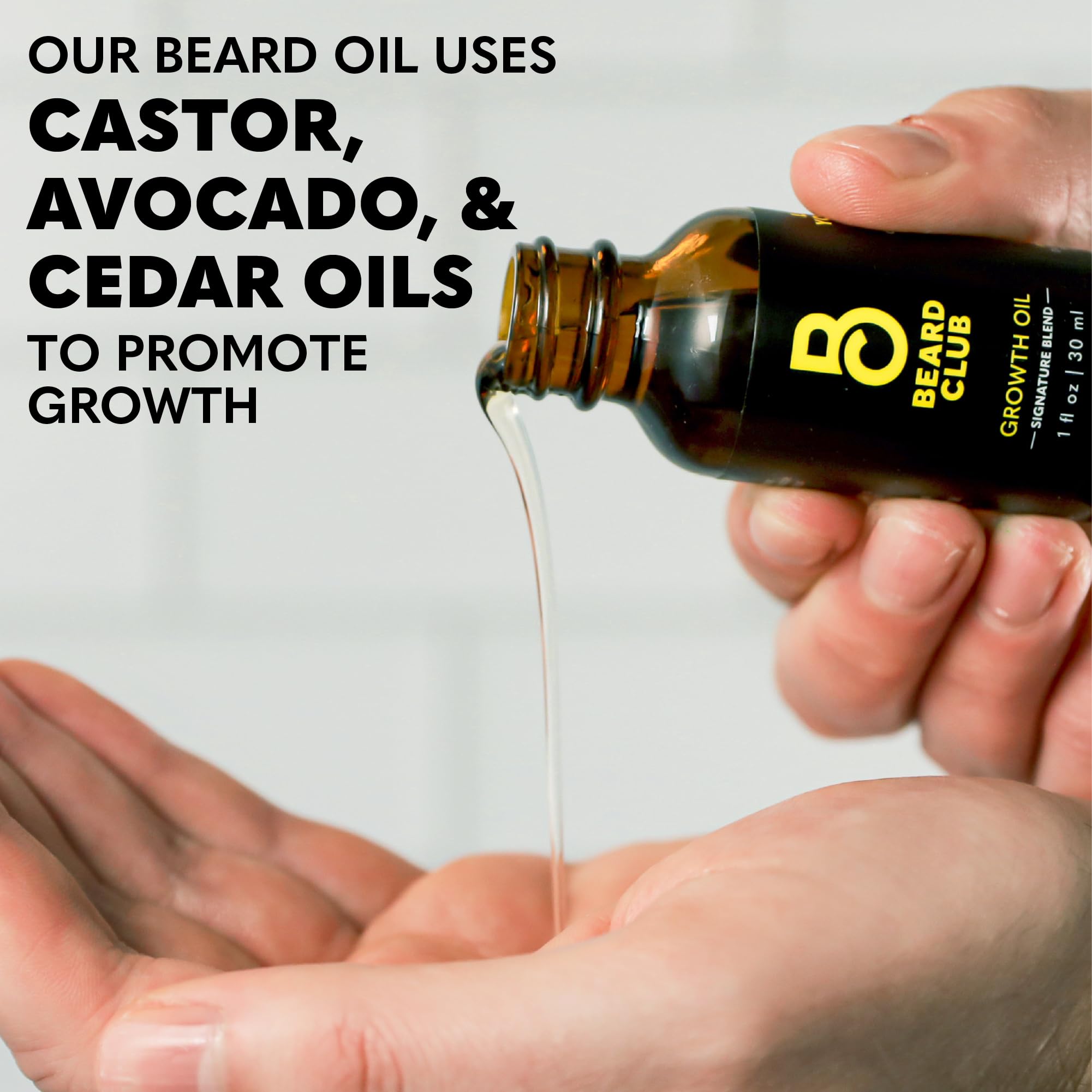 The Beard Club daily-use scene presents an easy grooming routine.
