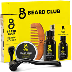 The Beard Club derma roller closeup for skin refreshment and facial hair care.