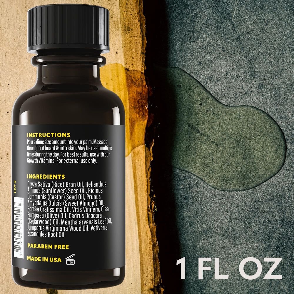 The Beard Club Growth Oil after-application glow promoting refreshed skin and hair softness.