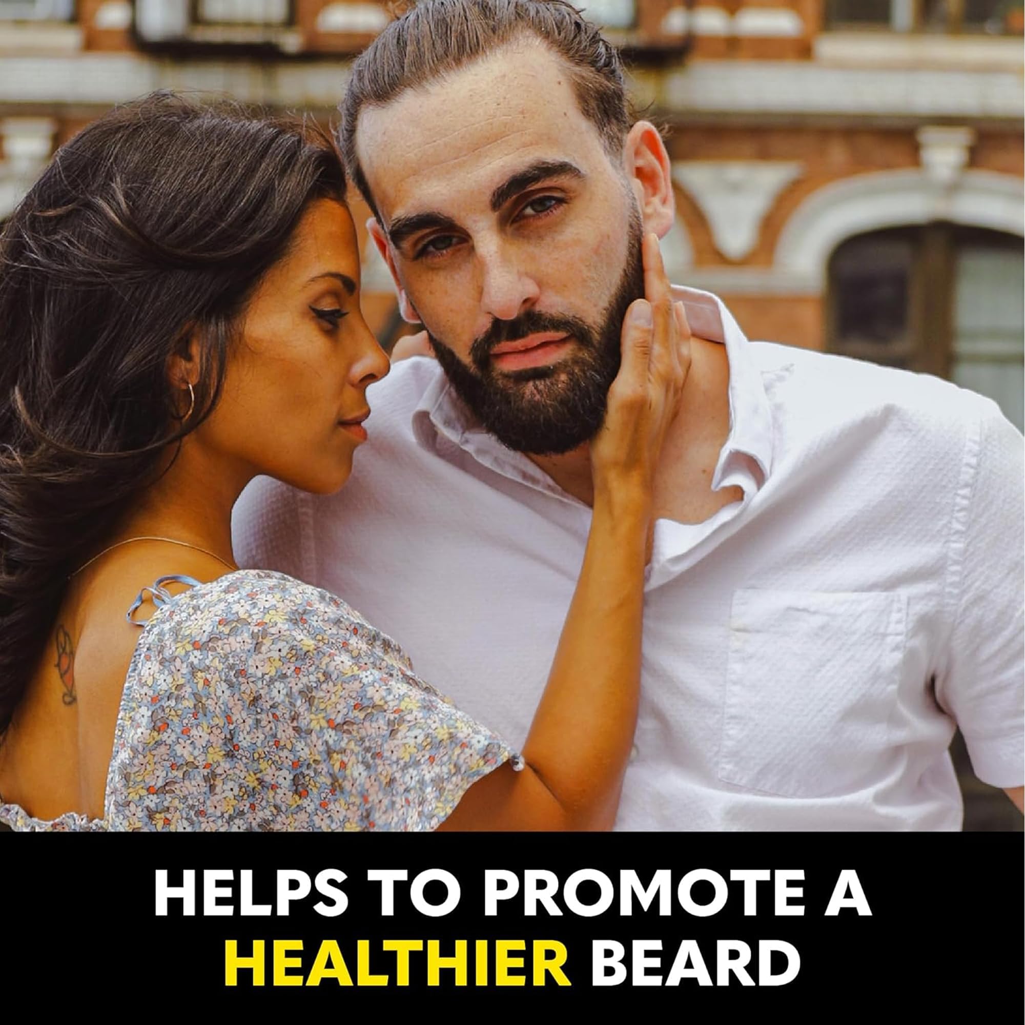 The Beard Club lightweight texture image highlights non-greasy feel for comfortable wear.
