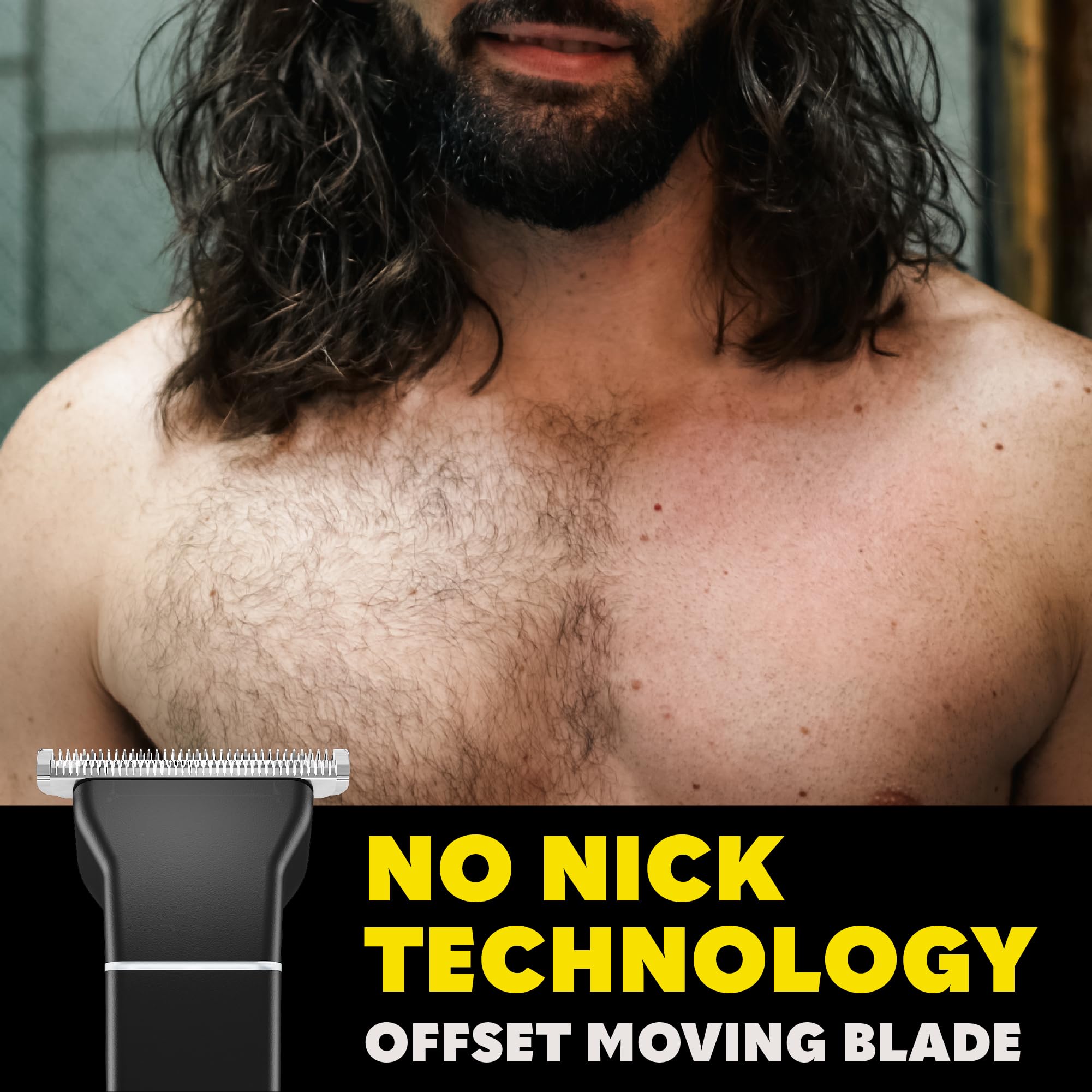 The Beard Club soft ceramic precision head for sensitive below-waist manscaping.