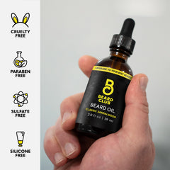 The Beard Club softening coarse-hair focus enables easier grooming and frizz reduction.
