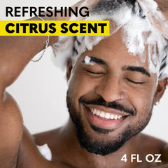 The Beard Club sulfate-free formula hair closeup for gentle cleansing and moisture