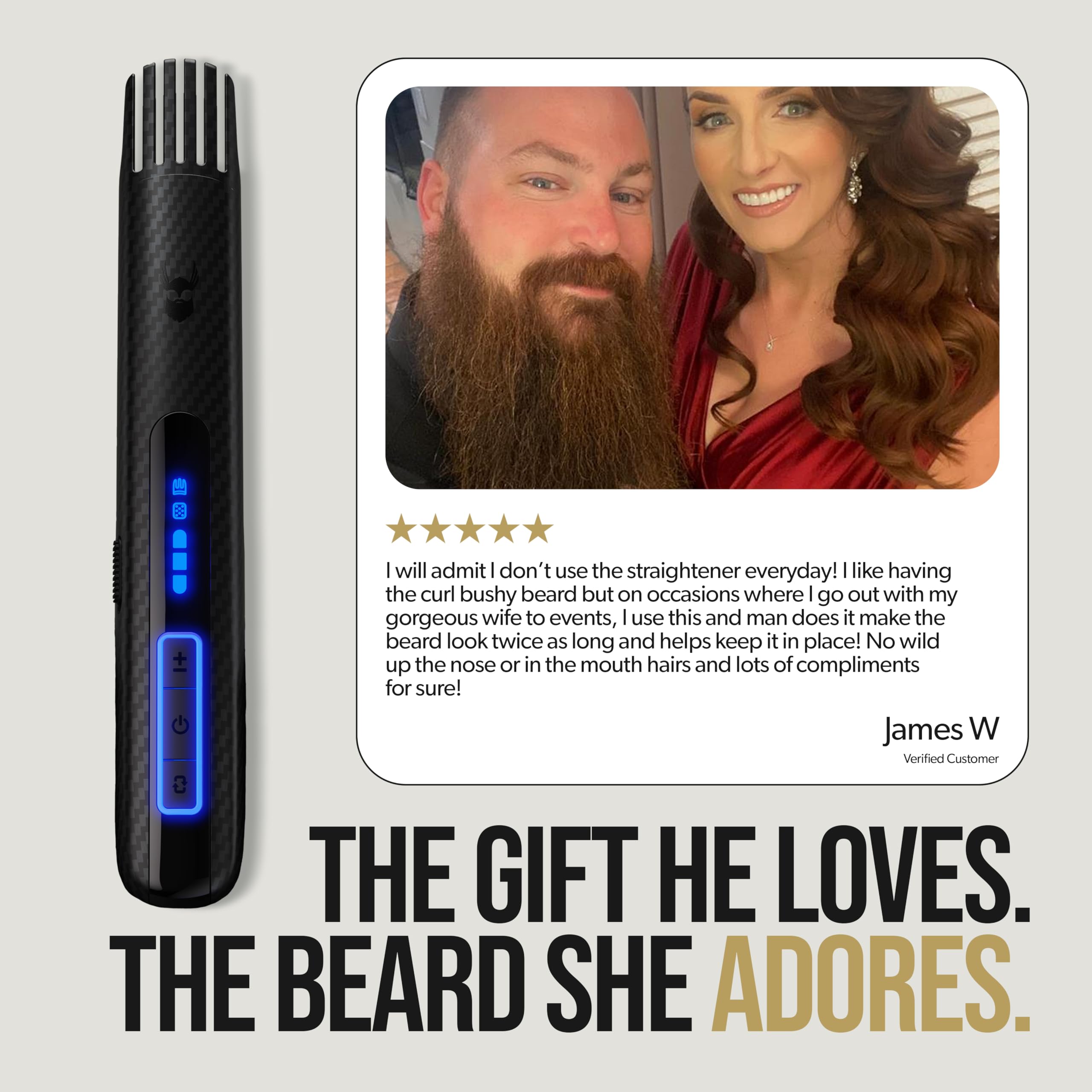 The Beard Struggle Carbon X cordless design offers freedom during travel or at home grooming.