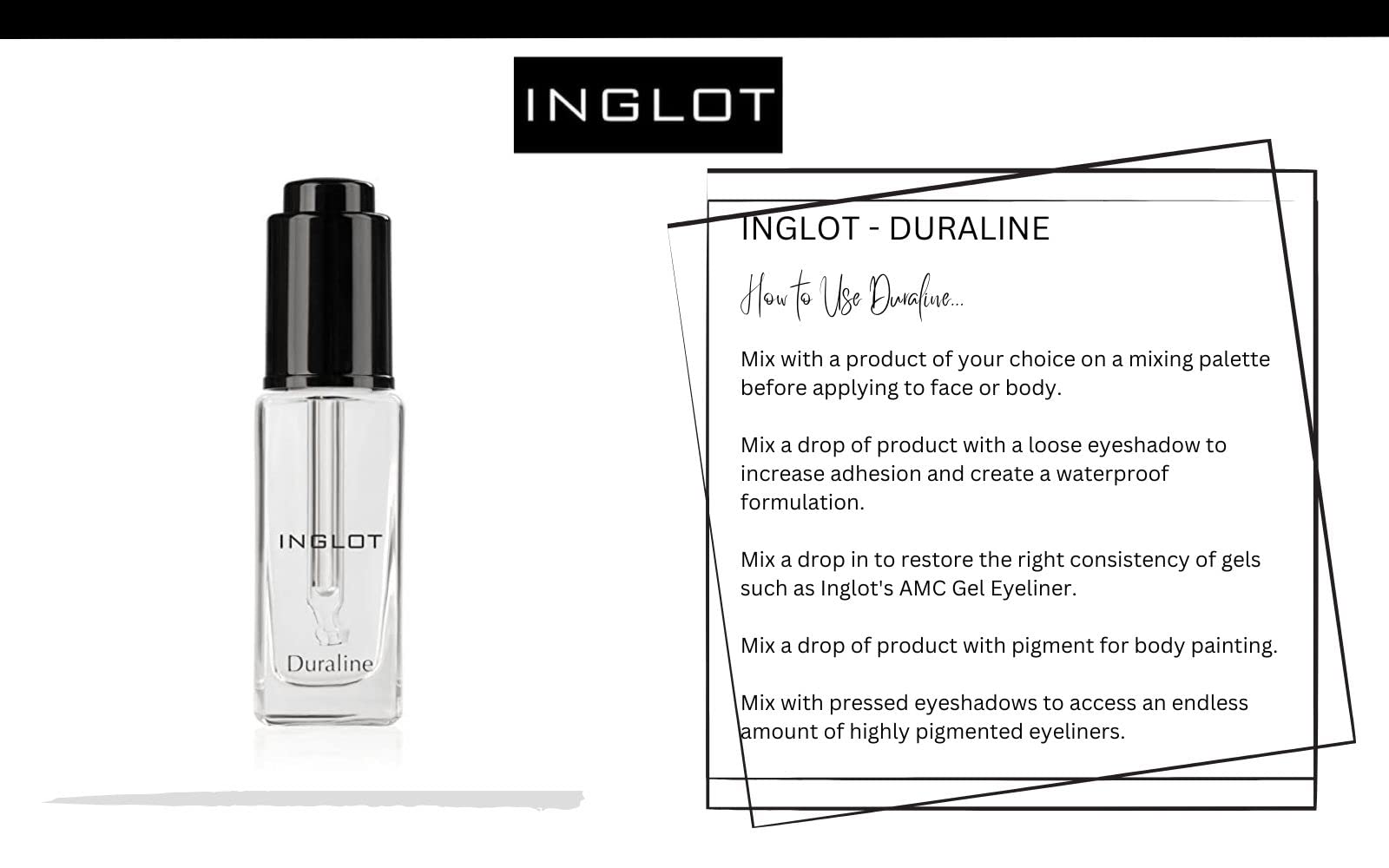 INGLOT Gel swatches show color payoff and versatility.