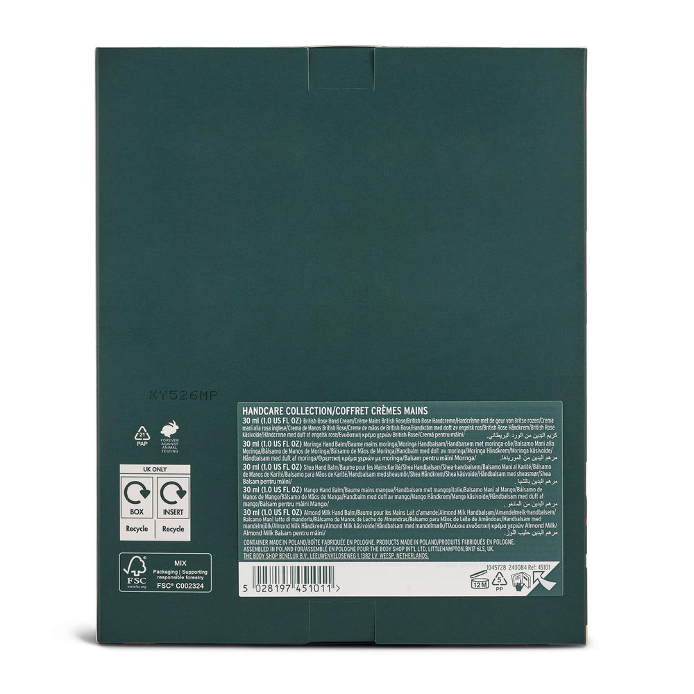 The Body Shop Almond Milk hand balm, gentle formula for sensitive skin days.