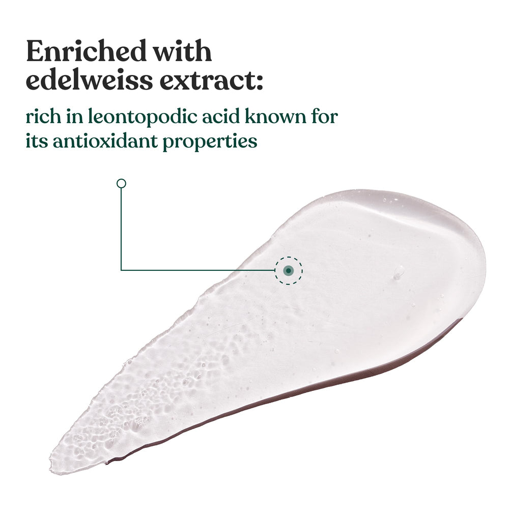 The Body Shop Edelweiss Liquid Peel applying on dry skin for smooth, radiant results.