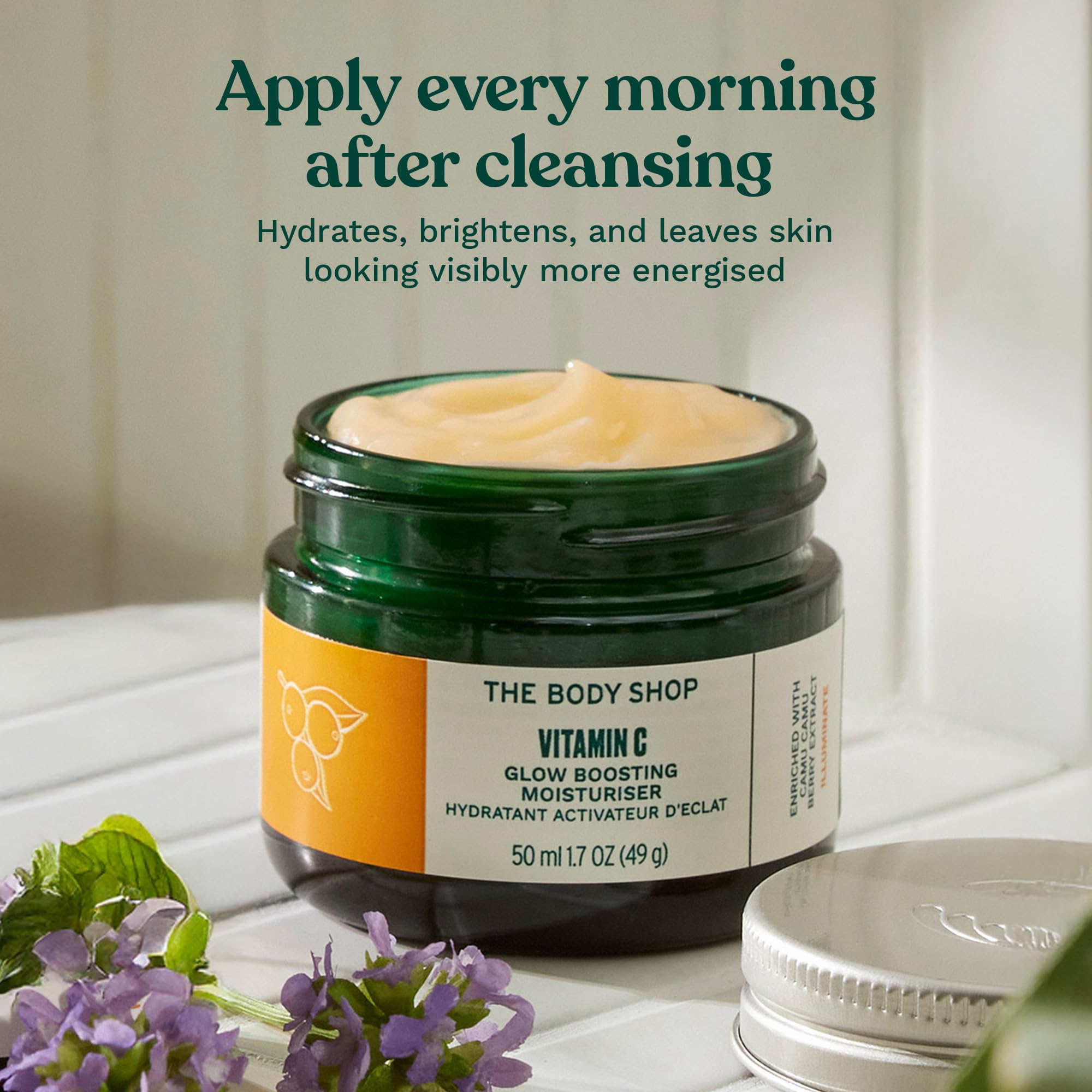 The Body Shop Glow Boost Moisturizer represents vegan, ethical beauty in daily use.