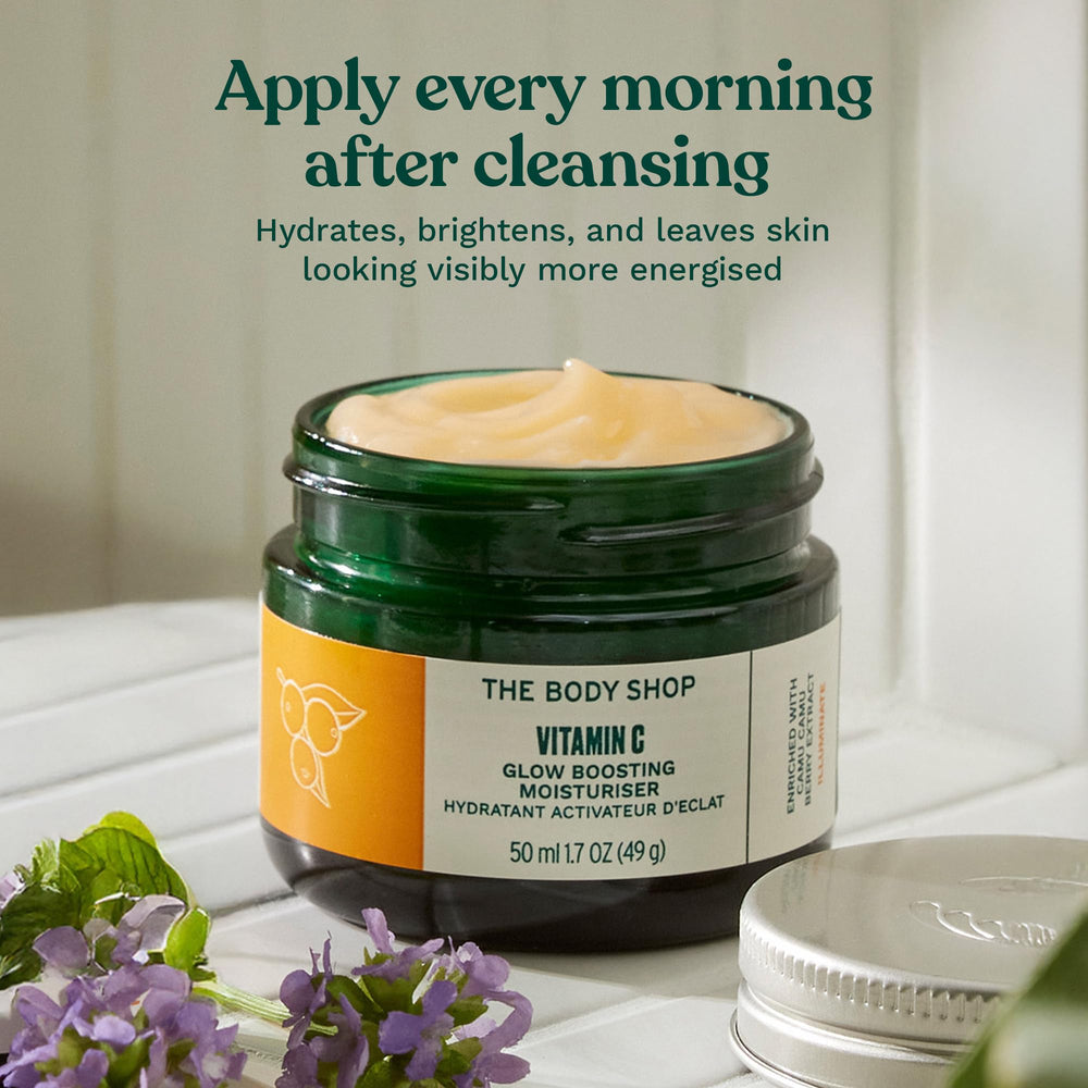 The Body Shop Glow Boost Moisturizer represents vegan, ethical beauty in daily use.