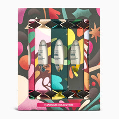 The Body Shop Handcare Collection box front, gift-ready festive packaging for seasonal self-care.