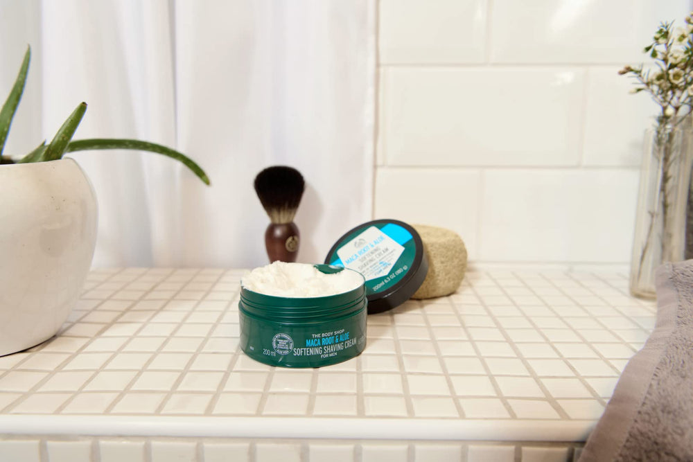 The Body Shop Maca Root & Aloe image features aloe vera from Mexico.
