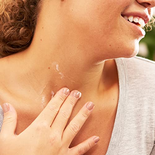 The Body Shop Mango Body Yogurt application scoop demonstrates easy, non-sticky, quick absorption on skin