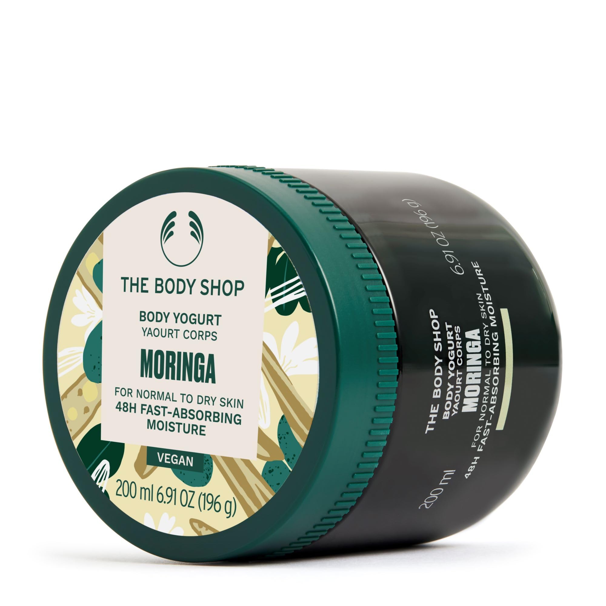 The Body Shop Moringa Body Yogurt routine image highlights smooth, non-sticky hydration.