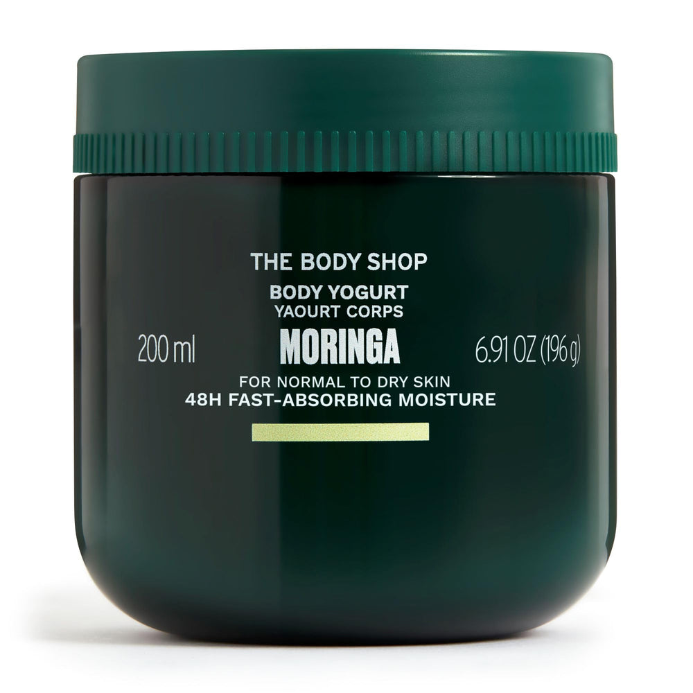 The Body Shop Moringa Body Yogurt floral scent conveys refreshing moringa fragrance.