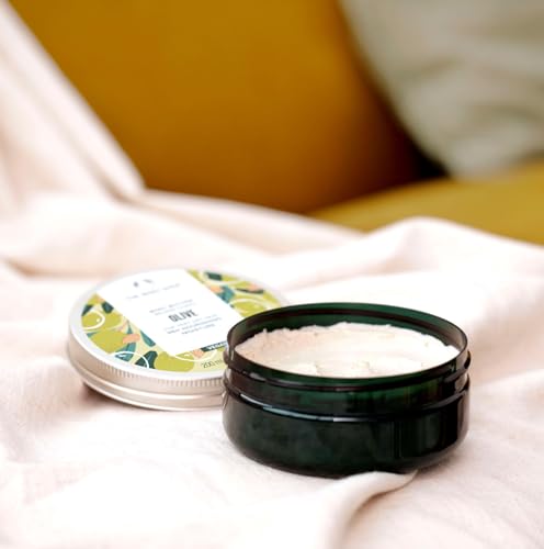 The Body Shop Olive Body Butter packaging recyclable lid and tub emphasizes planet-friendly care