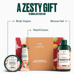 The Body Shop Pink Grapefruit Body Yogurt texture delivering fast-absorbing hydration for soft skin.