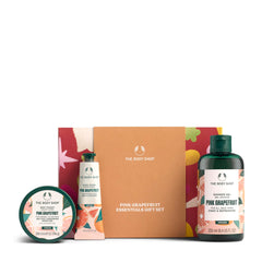 The Body Shop Pink Grapefruit Shower Gel bottle with refreshing citrus cleanse for a revitalizing morning routine.