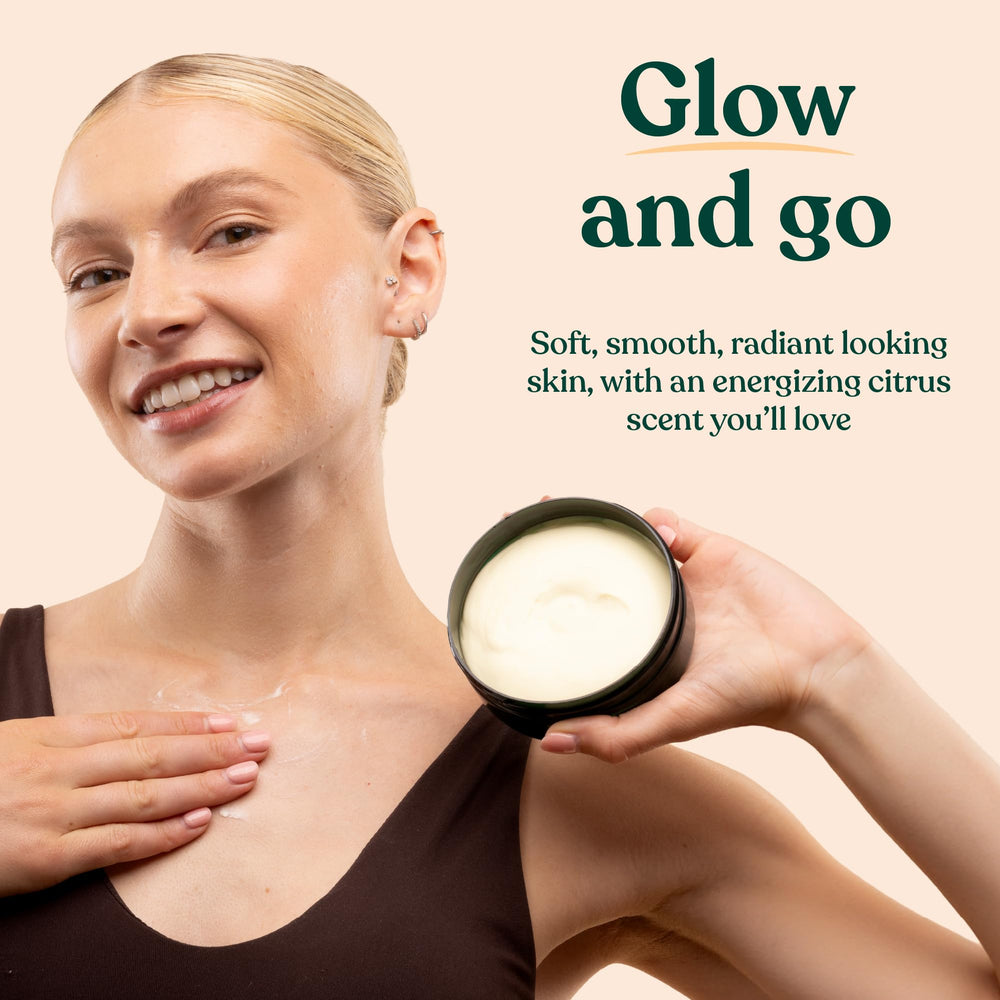 The Body Shop Satsuma Body Butter features Community Fair Trade shea butter for deep hydration.