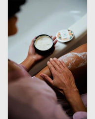 The Body Shop Shea Body Butter applied on arm demonstrating quick absorption and softening.