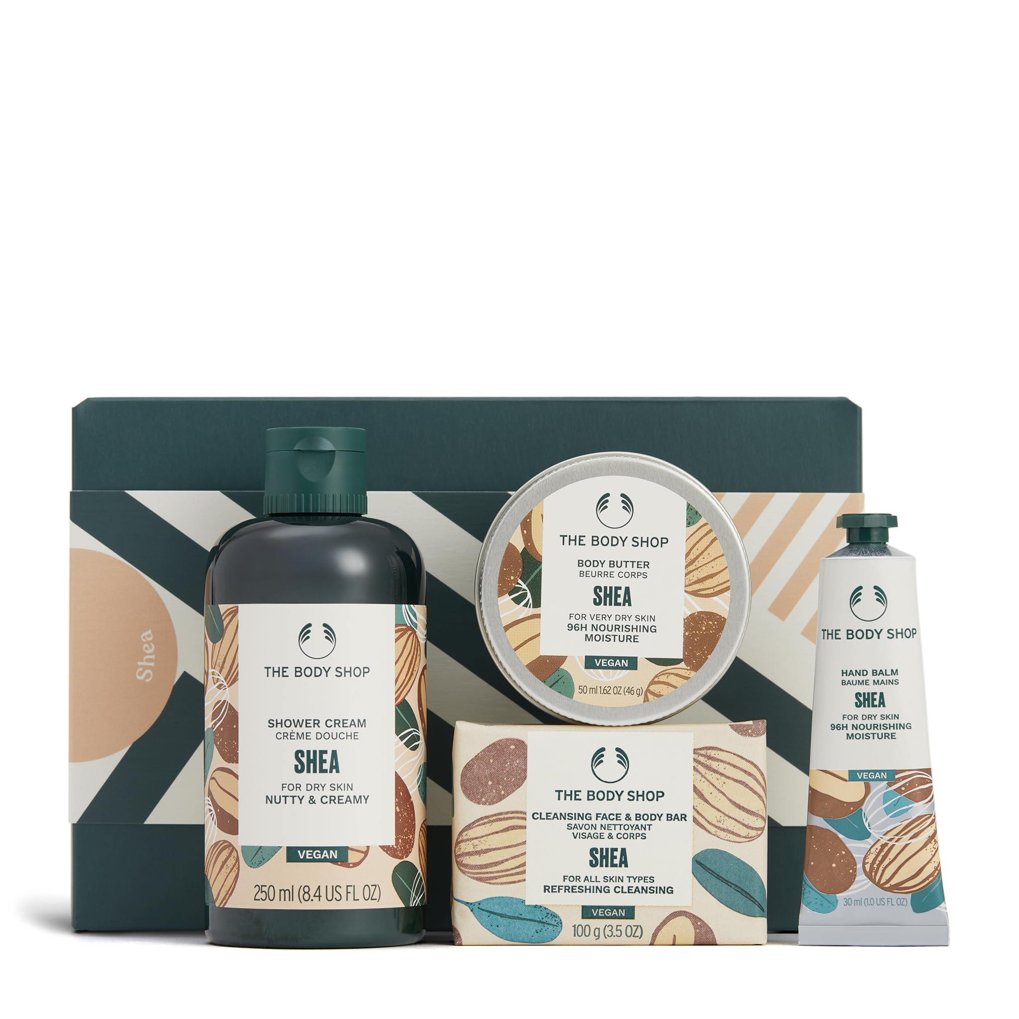 The Body Shop Shea Gift Set shower cream bottle for refreshing, hydrating cleanse