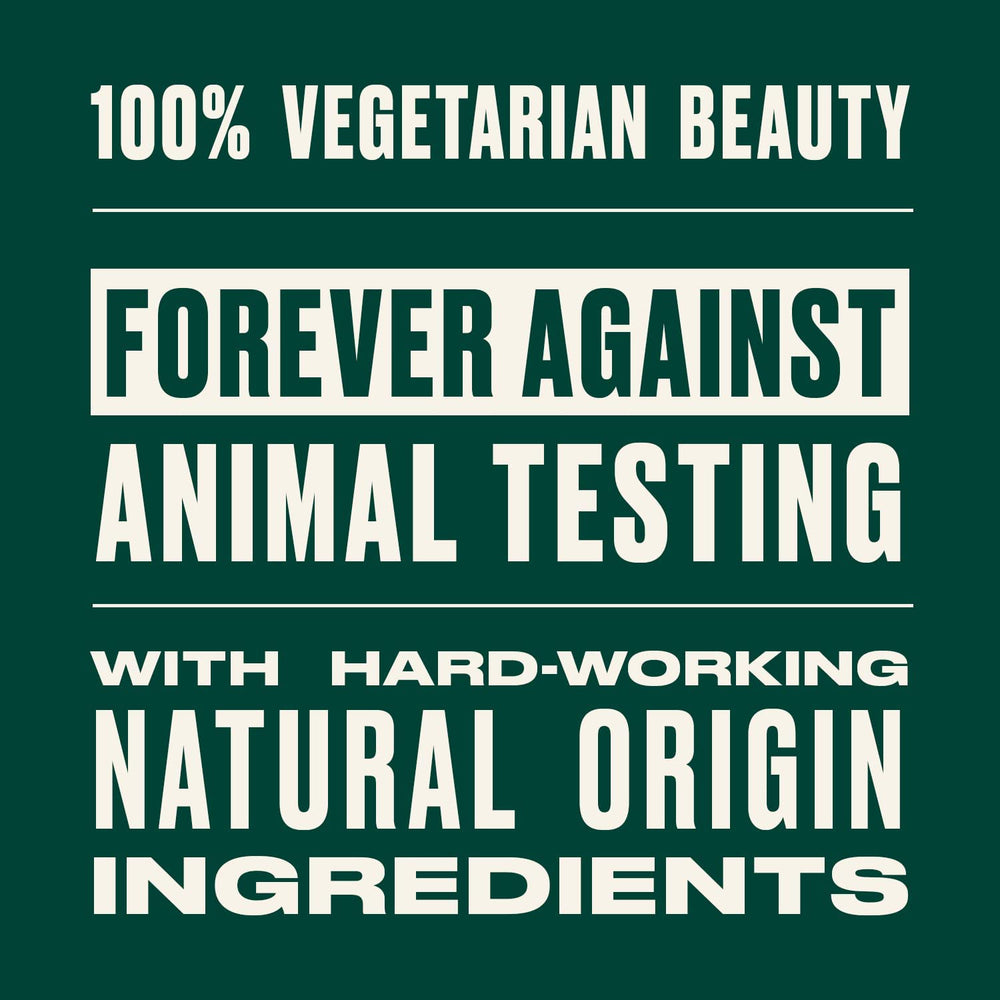 The Body Shop Tea Tree vegan formula supporting fair-trade tea tree oil sourcing.