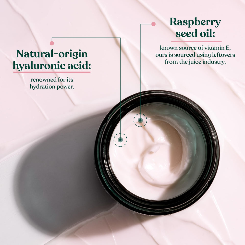 Close-up on dehydrated skin before applying The Body Shop Vitamin E Moisture Cream