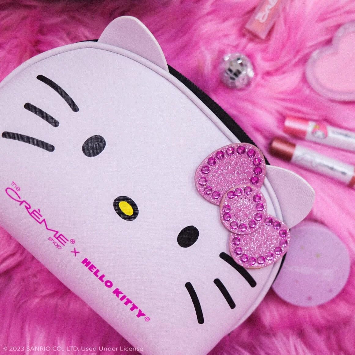 The Crème Shop Hello Kitty Y2K pouch highlights Limited Edition design.