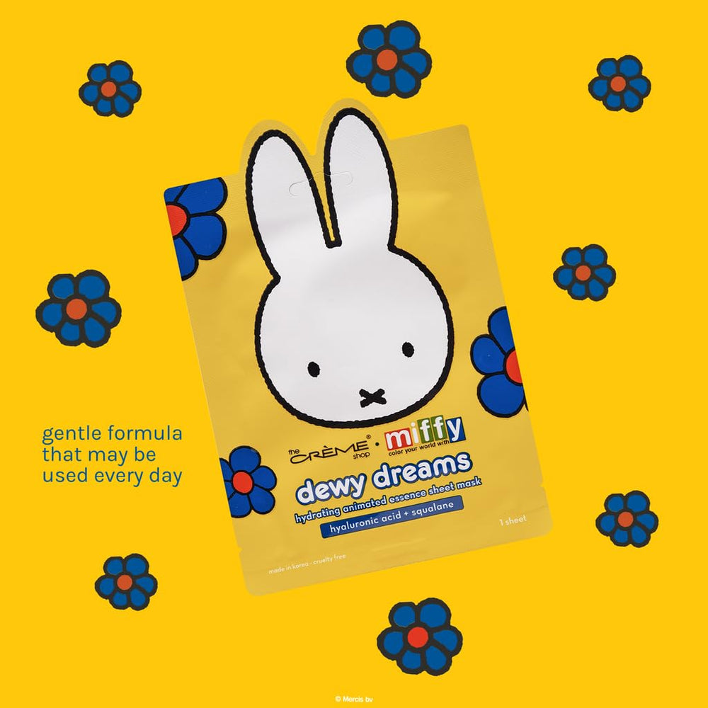The Crème Shop Miffy pack-of-5-essence sheets offer convenient hydration routines.