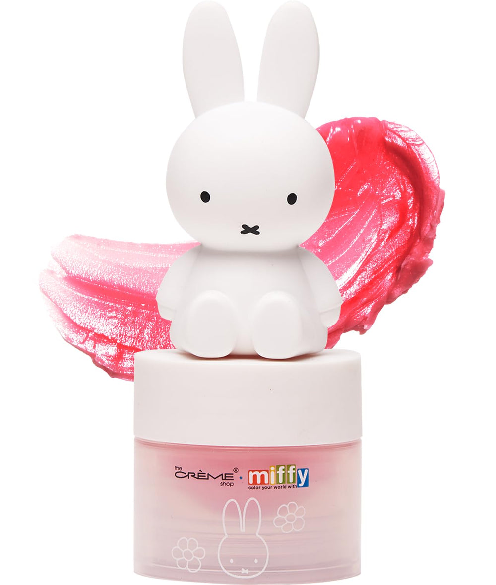 The Crème Shop Miffy tinted lip balm cap shows collectible Miffy charm for cute daily lip care