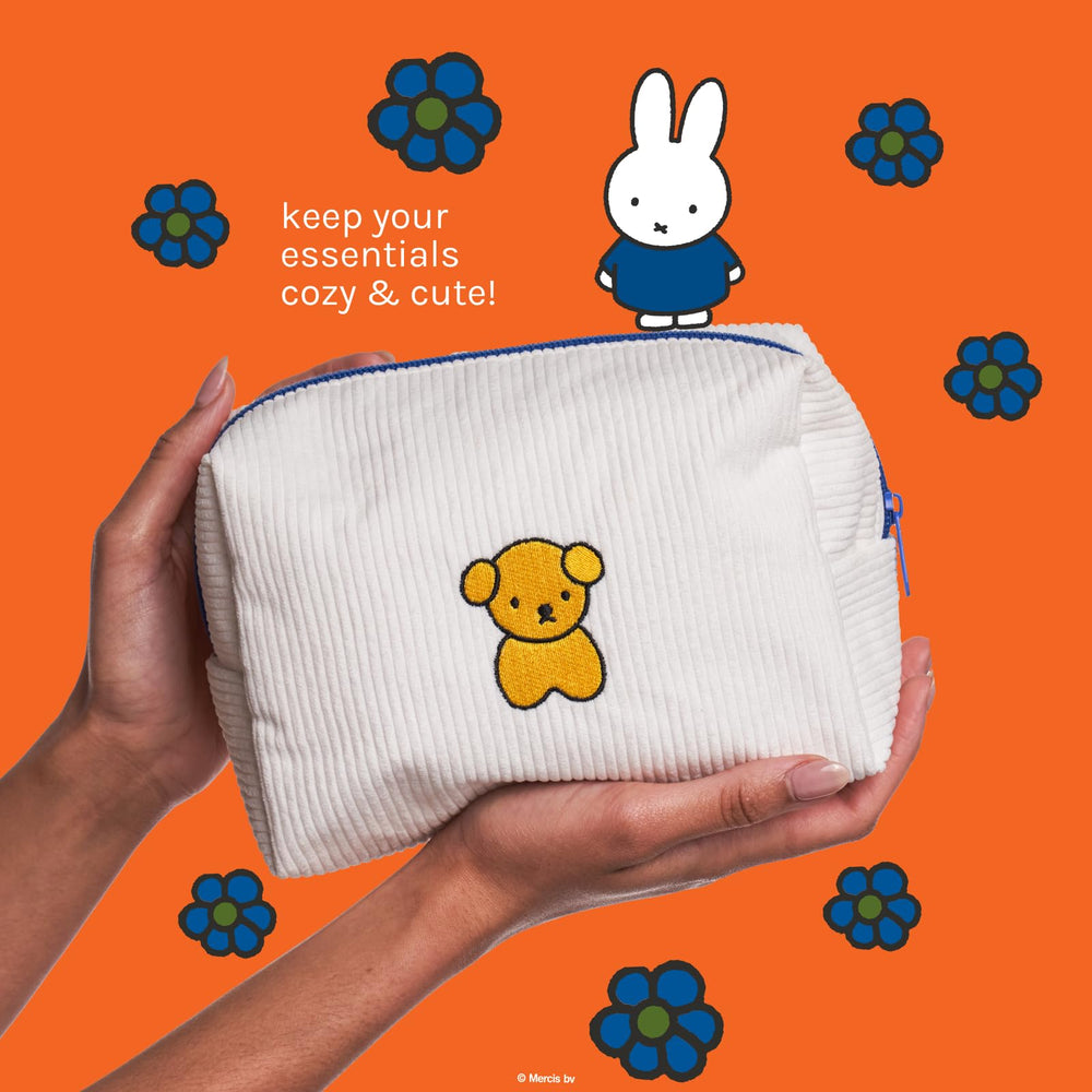 The Crème Shop Miffy bag back design showcases coordinated style and secure storage.