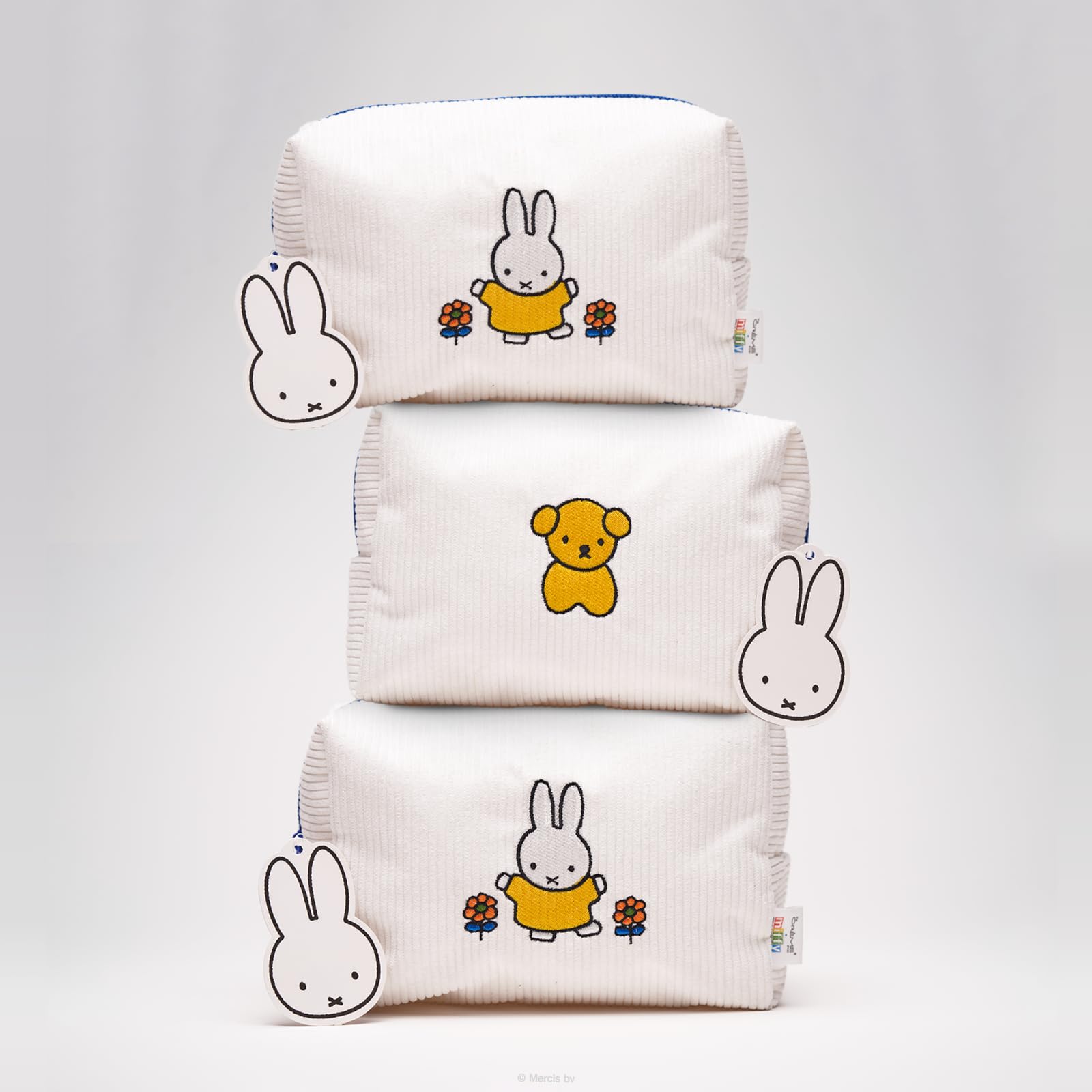 The Crème Shop Miffy bag corduroy texture adds soft durability for daily use.