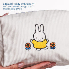 The Crème Shop Miffy bag spacious interior fits brushes, skincare, and small essentials.