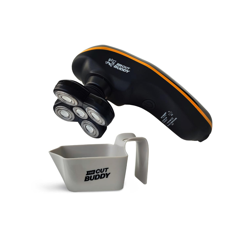 The Cut Buddy Bald Buddy shaver ergonomic handle for precise control.