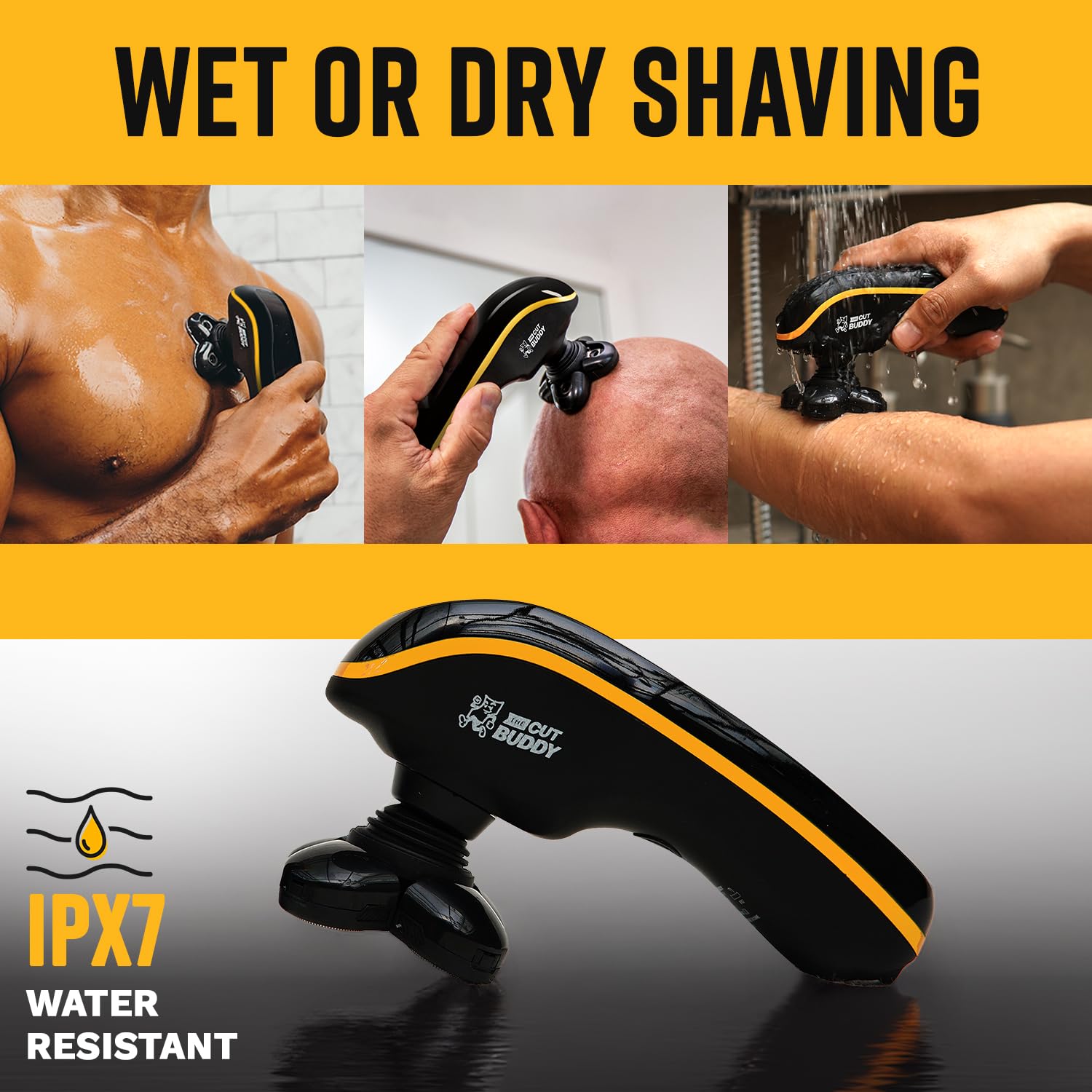 The Cut Buddy shaver accommodates diverse users with easy handling.