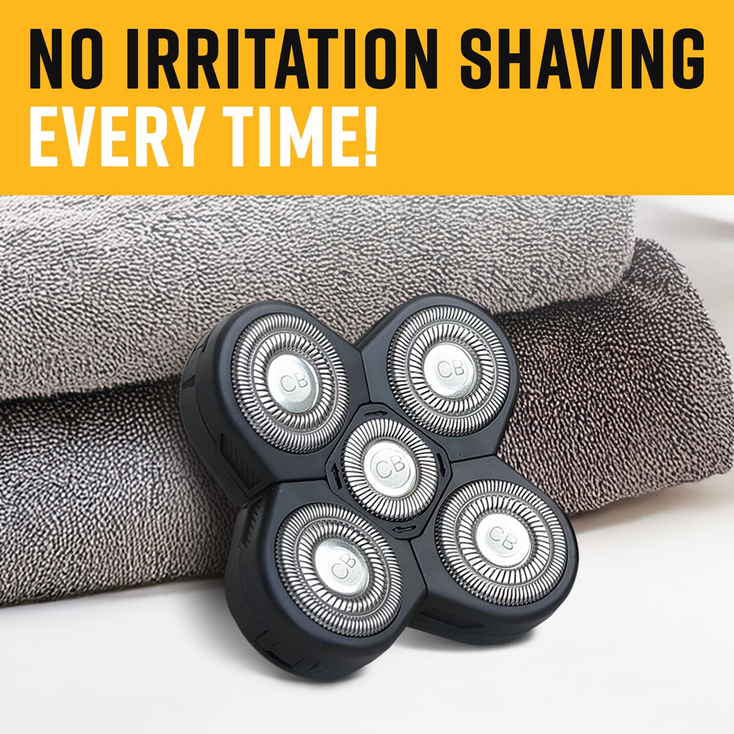 The Cut Buddy compatibility head with quick-twist locking for easy blade replacements.