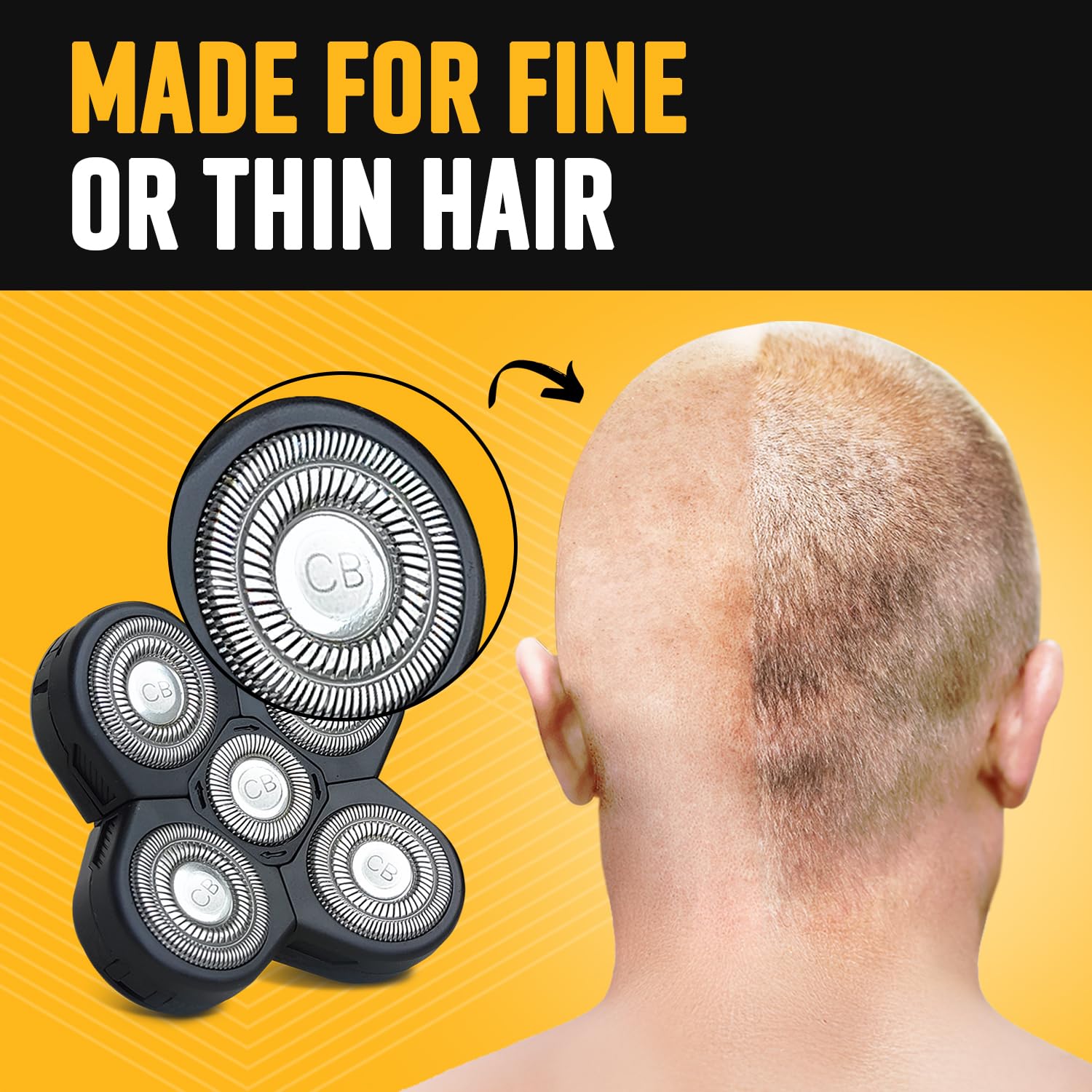 The Cut Buddy head easy-clean under water for quick maintenance.
