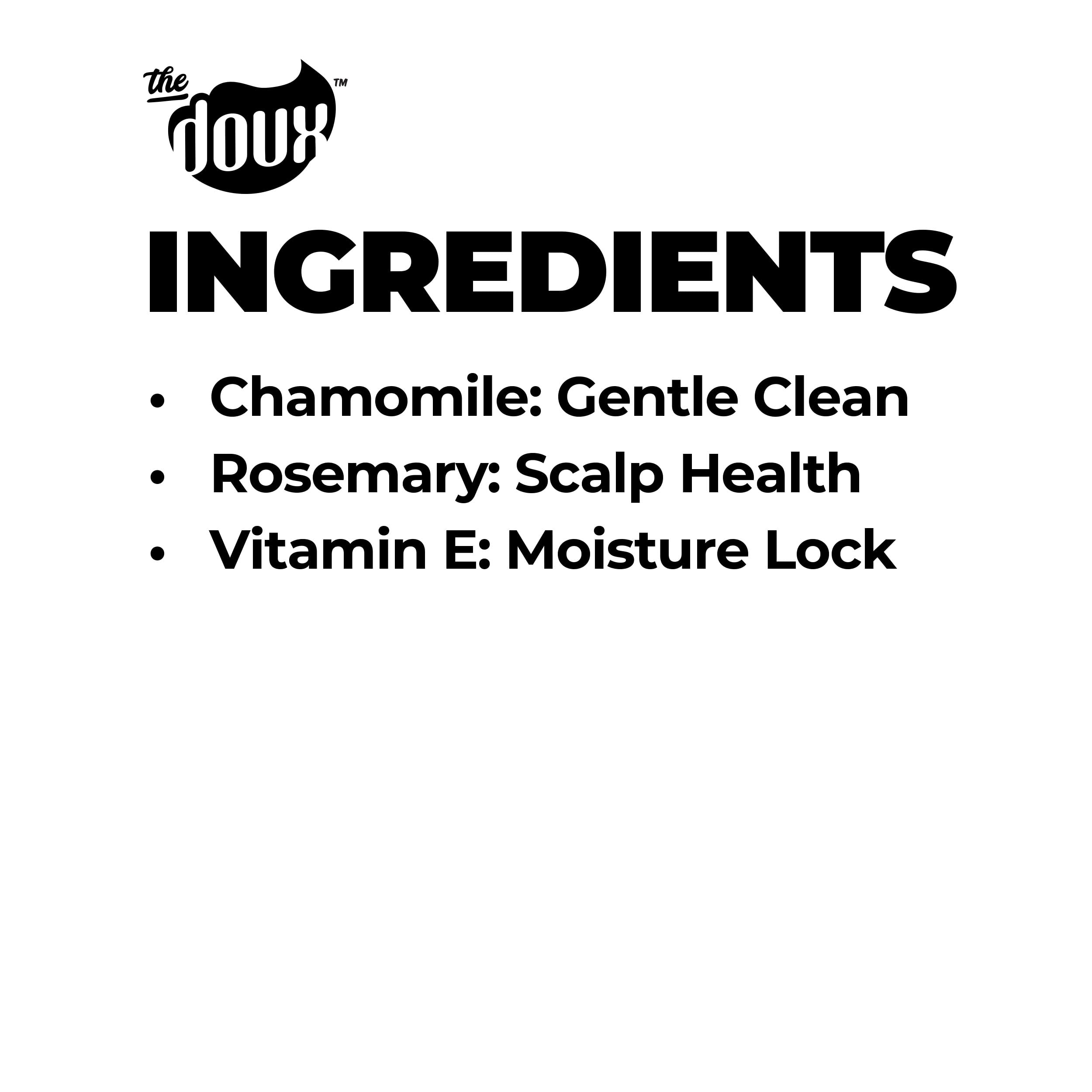 The Doux Breakdown sulfate-free foaming formula cleanses gently for daily use.