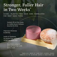 The Earthling Co Citrus Sun conditioner bar detangles and softens hair.
